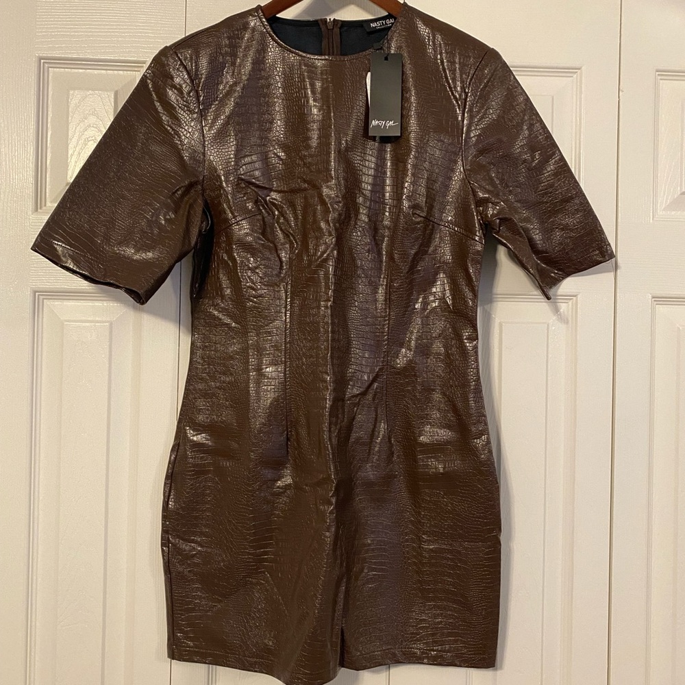 Nasty Gal Vegan Leather dress